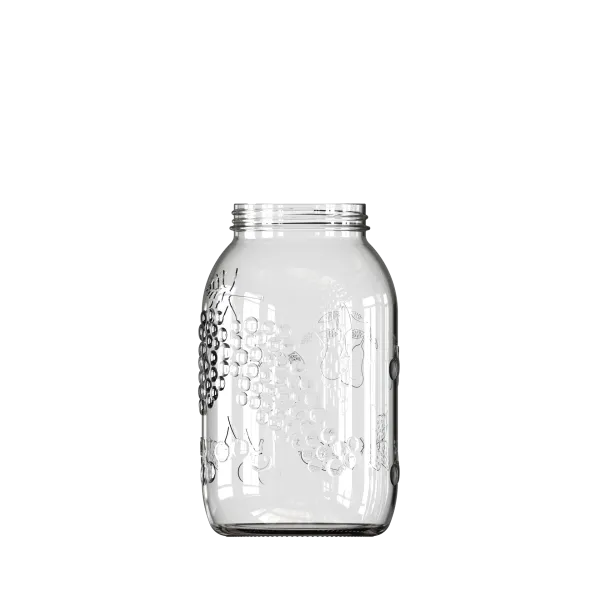 3000 ml Gravürlü Kavanoz